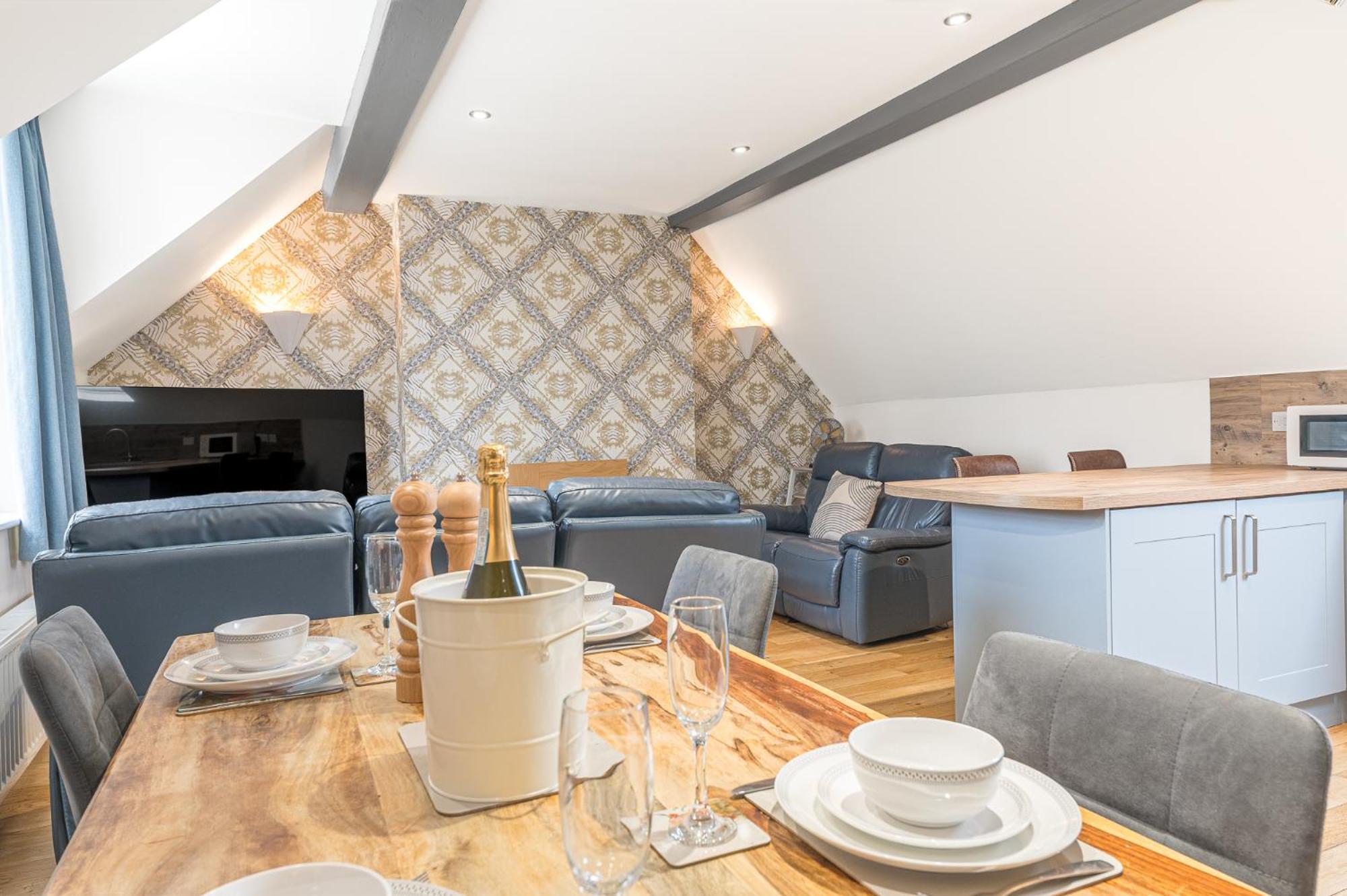 Abbey Apartments Modern Aparthotel For Tourists & Professionals Barrow-in-Furness Rum bild